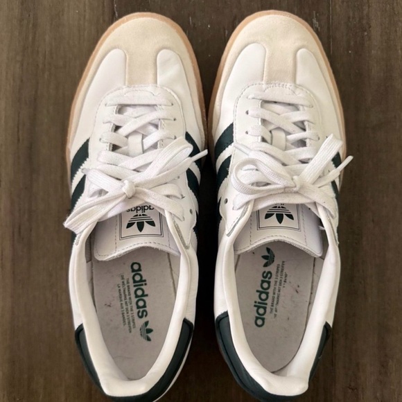 adidas Samba Platform Sneaker - White, Black, Gum.. USED GOOD CONDITION - Picture 2 of 3